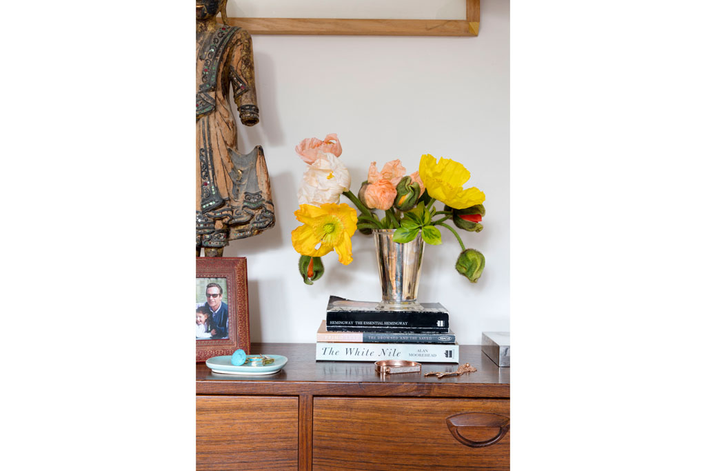 Flowers on the sideboard