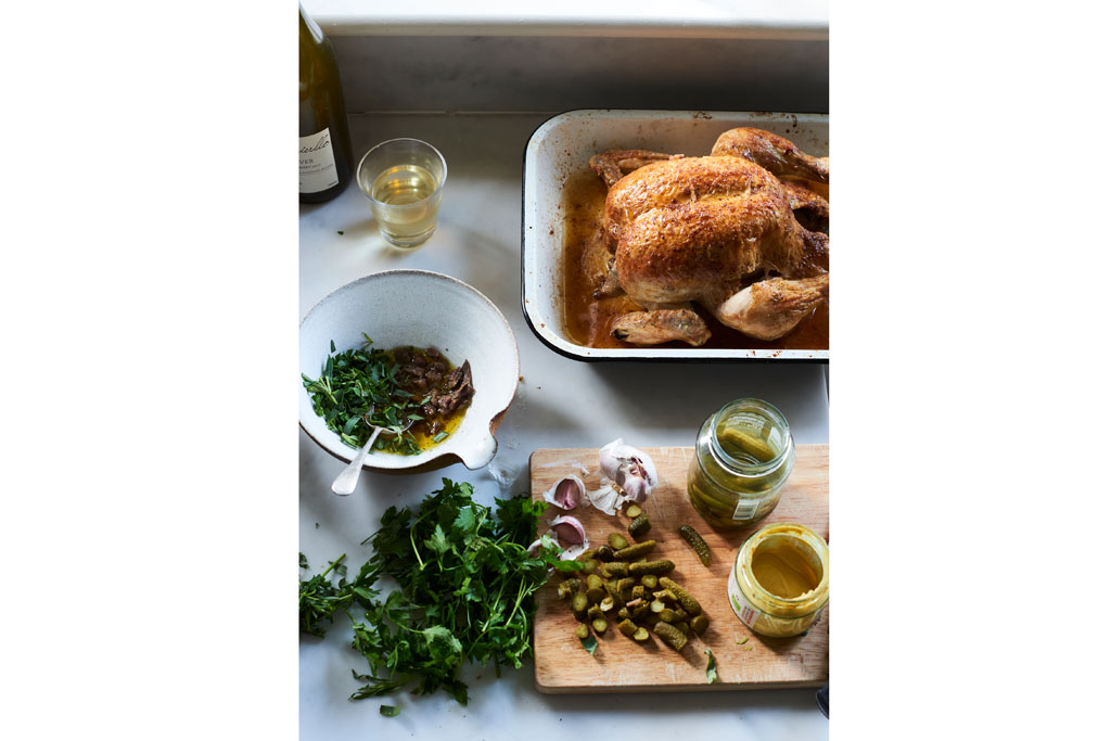 Roast Chicken with Salsa Verde