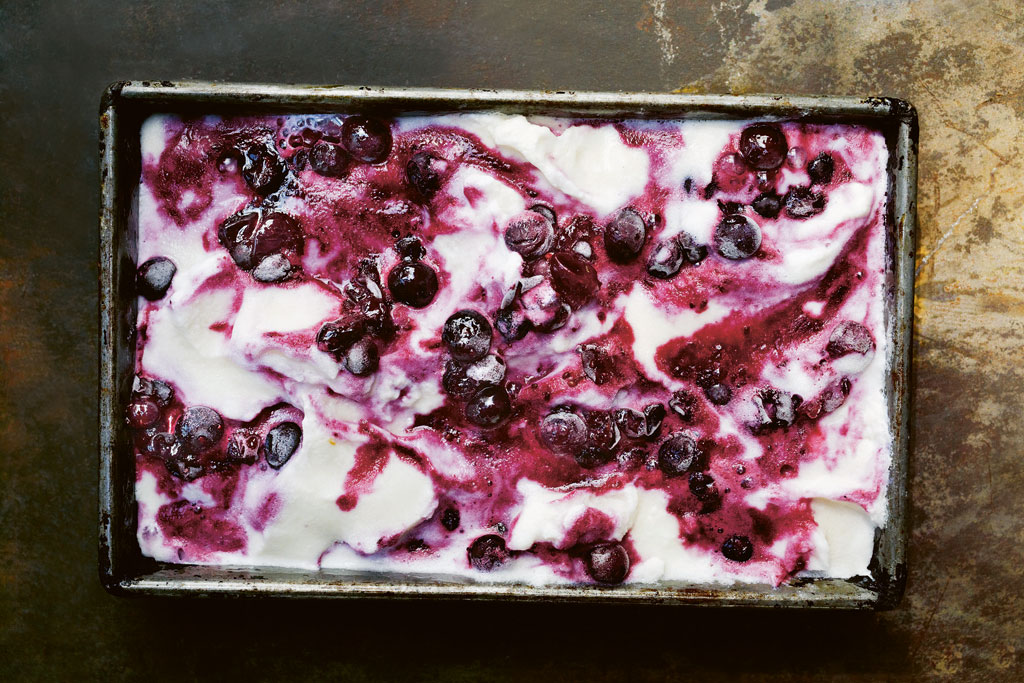 Gill Meller’s Blackcurrant Ripple Goat’s Milk Sorbet