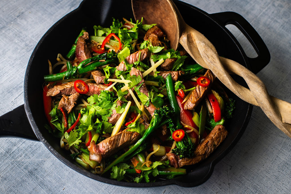 Beef stir fry