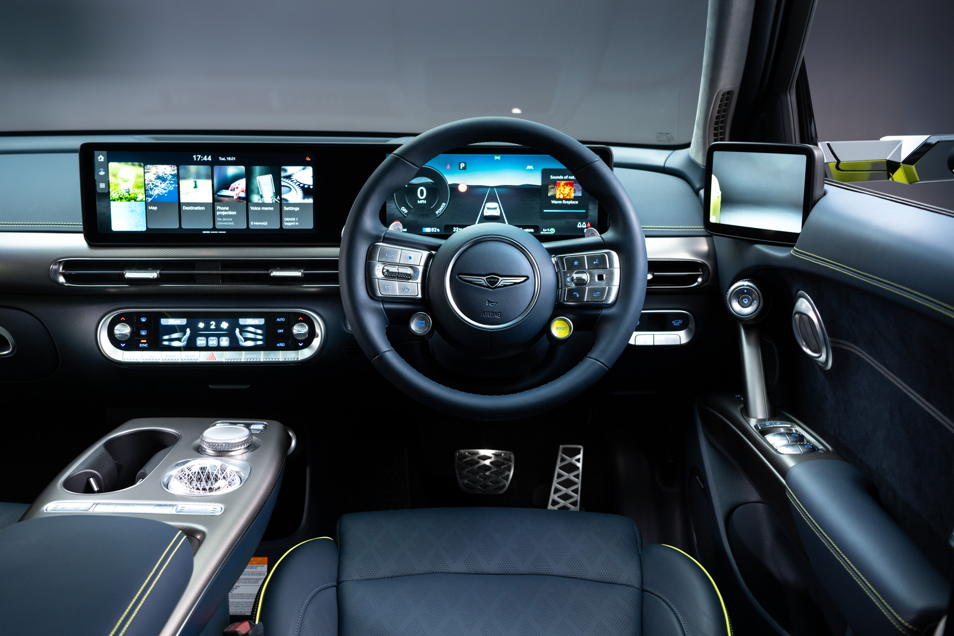 The driver's console in the Genesis GV60