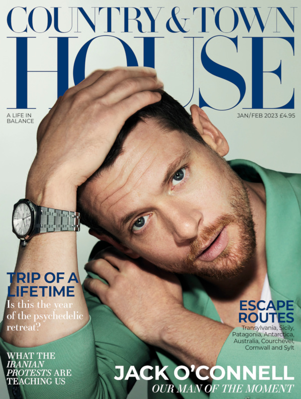 Magazine cover featuring Jack O'Connell