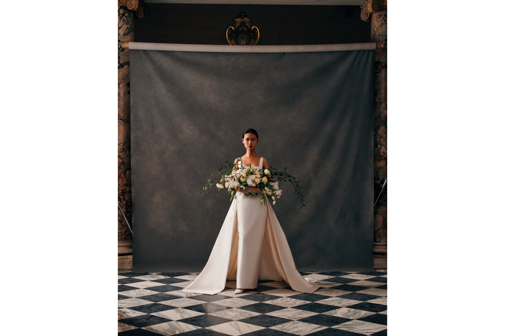 Woman in wedding dress