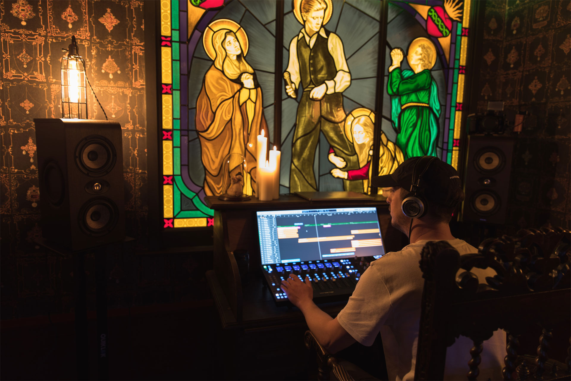 Gin & Milk cocktail at The Thin White Duke Soho recording studio