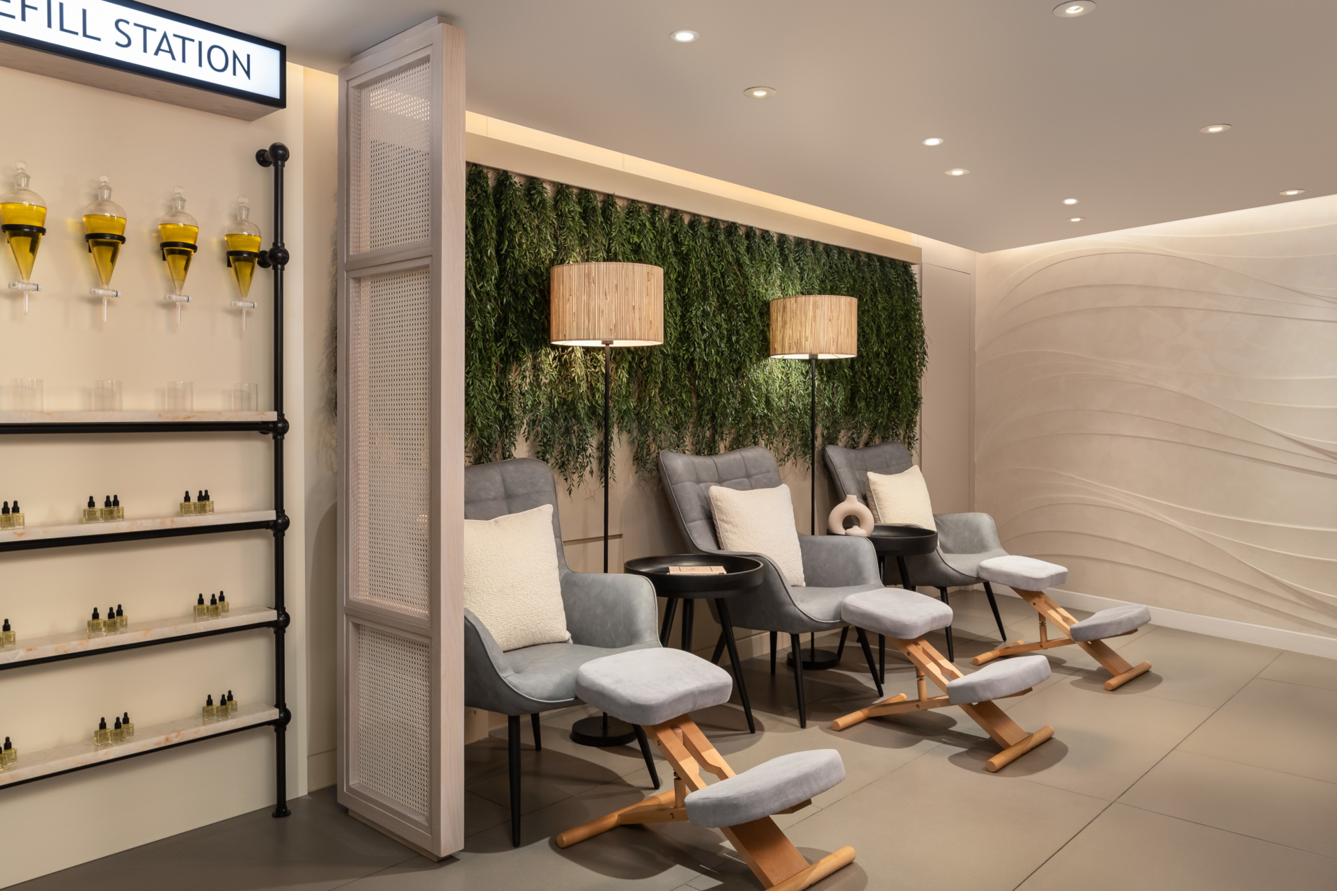 Interior of nail salon