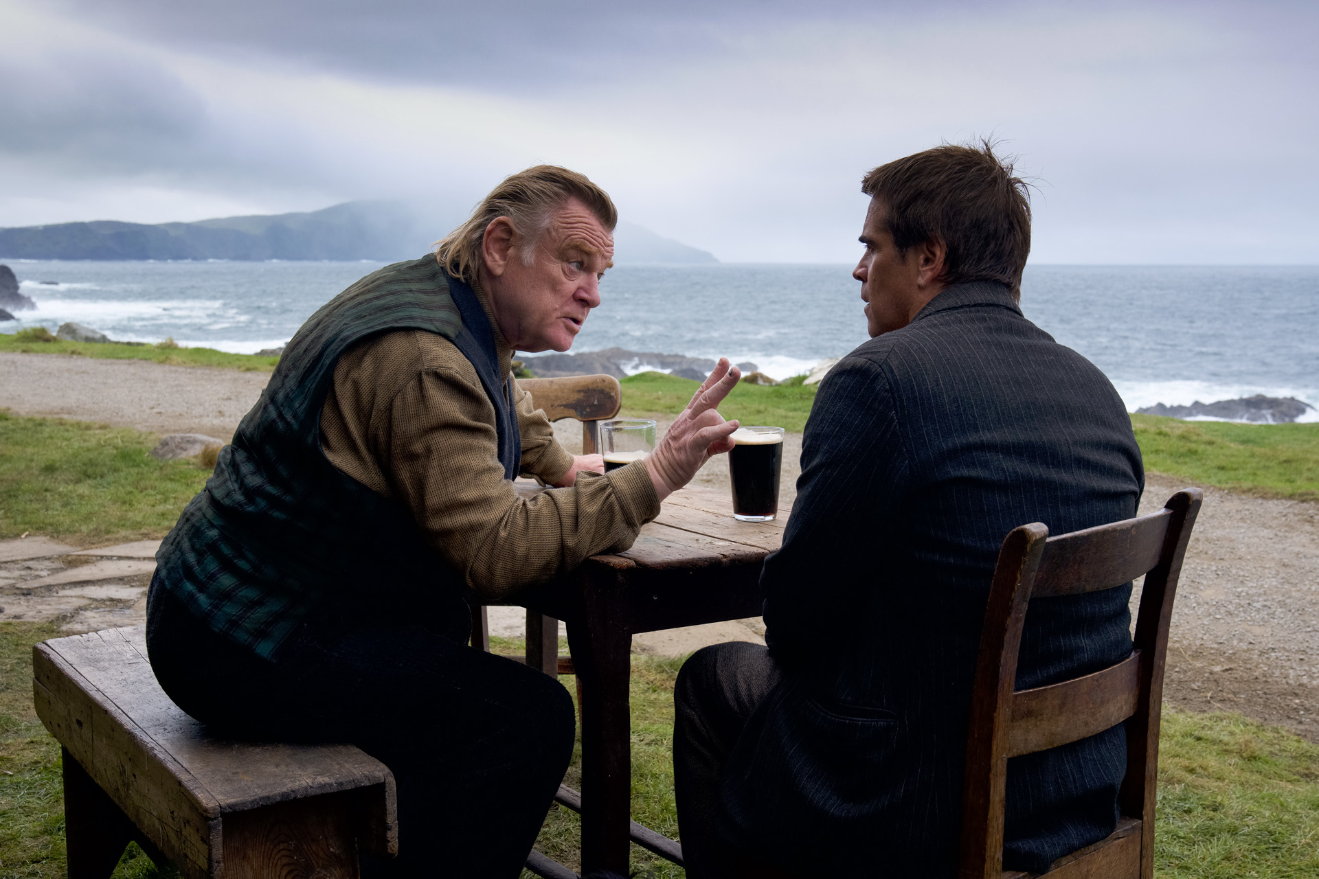 Colin Farrell and Brendan Gleeson in the film THE BANSHEES OF INISHERIN