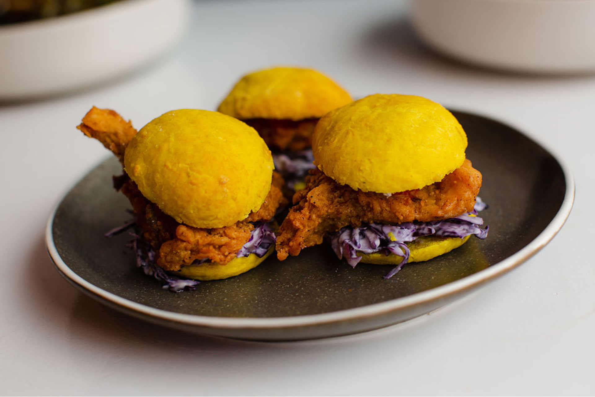Oyster Mushroom sliders at Omni Collective
