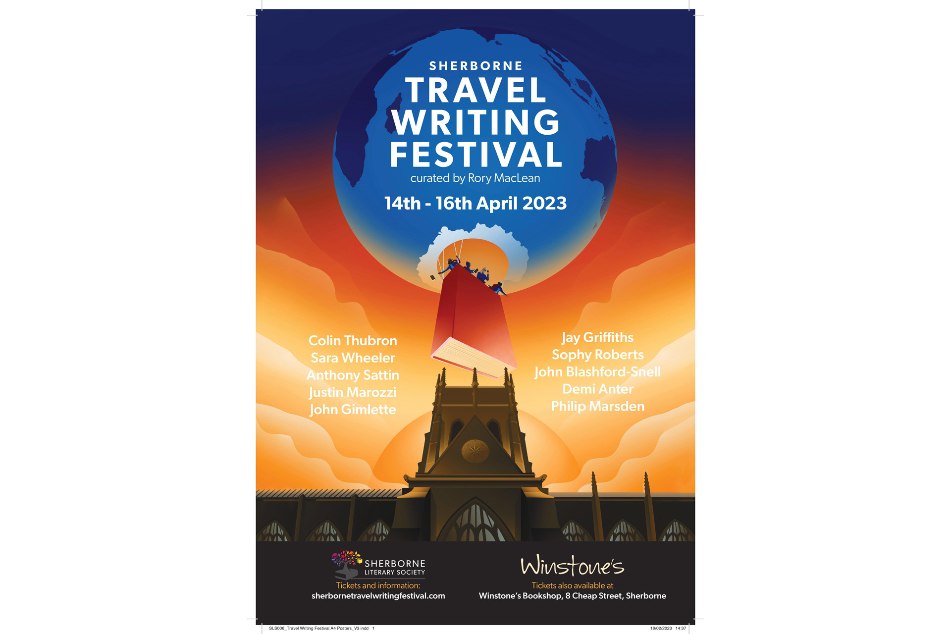 Sherborne Travel Writing Festival poster