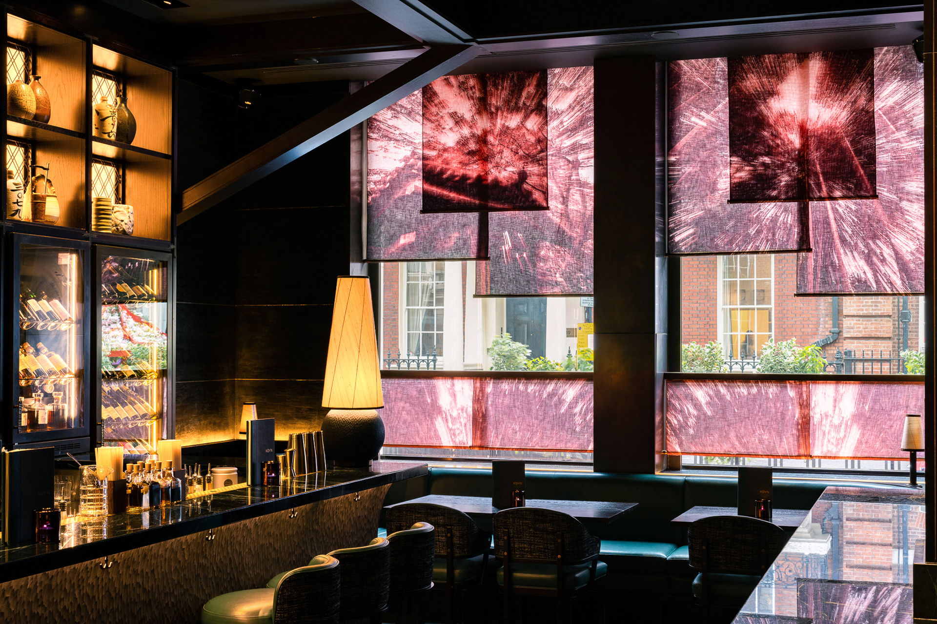 Window display for sakura season at KOYN