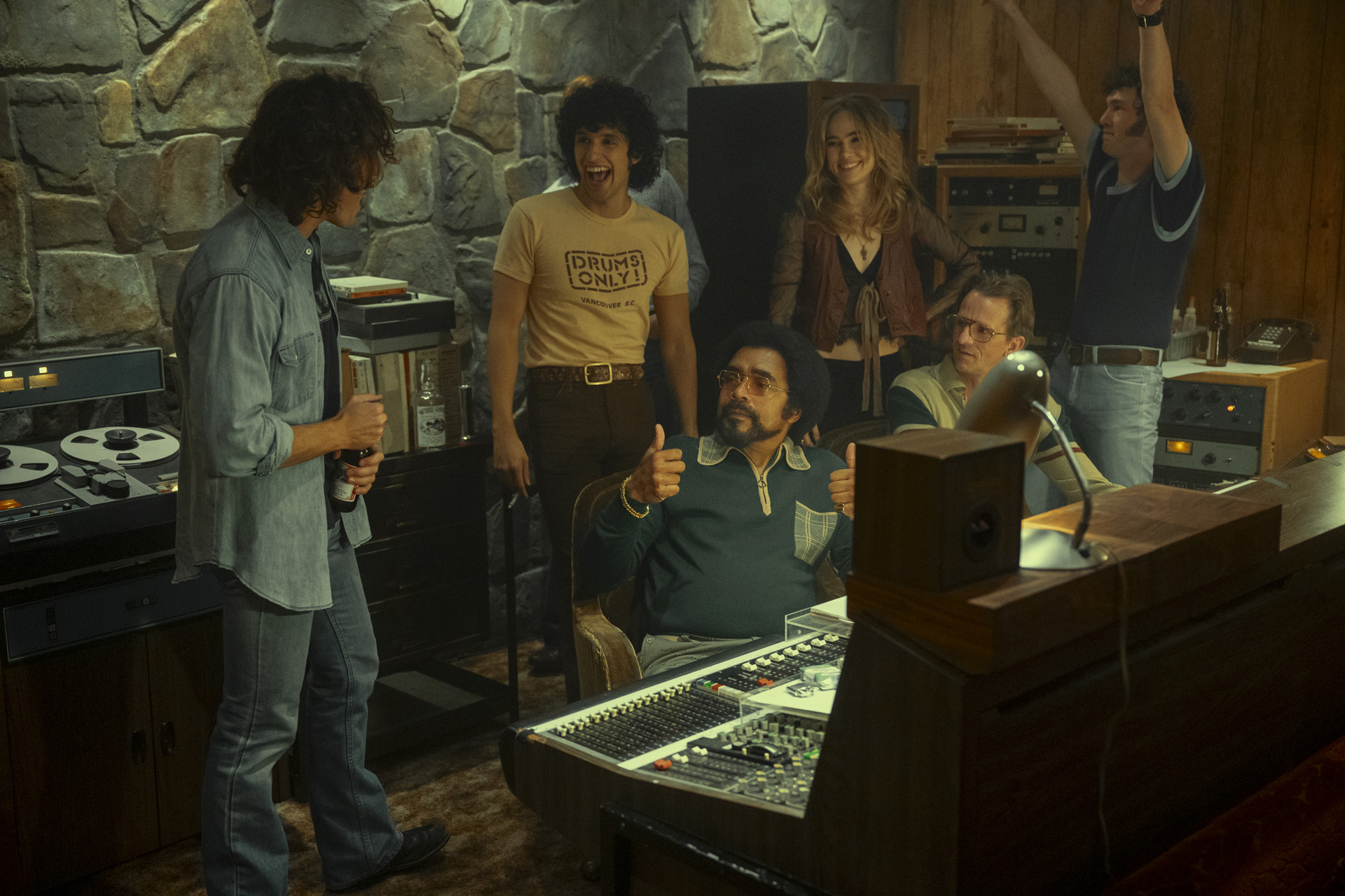 Daisy Jones & The Six in the studio