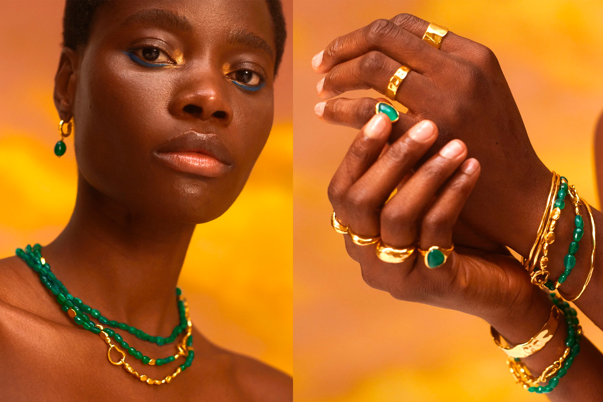 monica vinader rio collection of jewellery