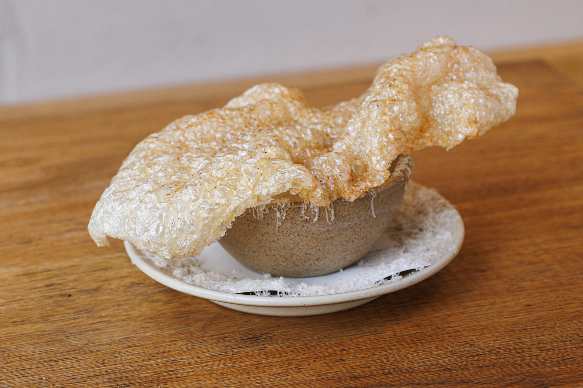 Pig skin ragu at Manteca restaurant in London