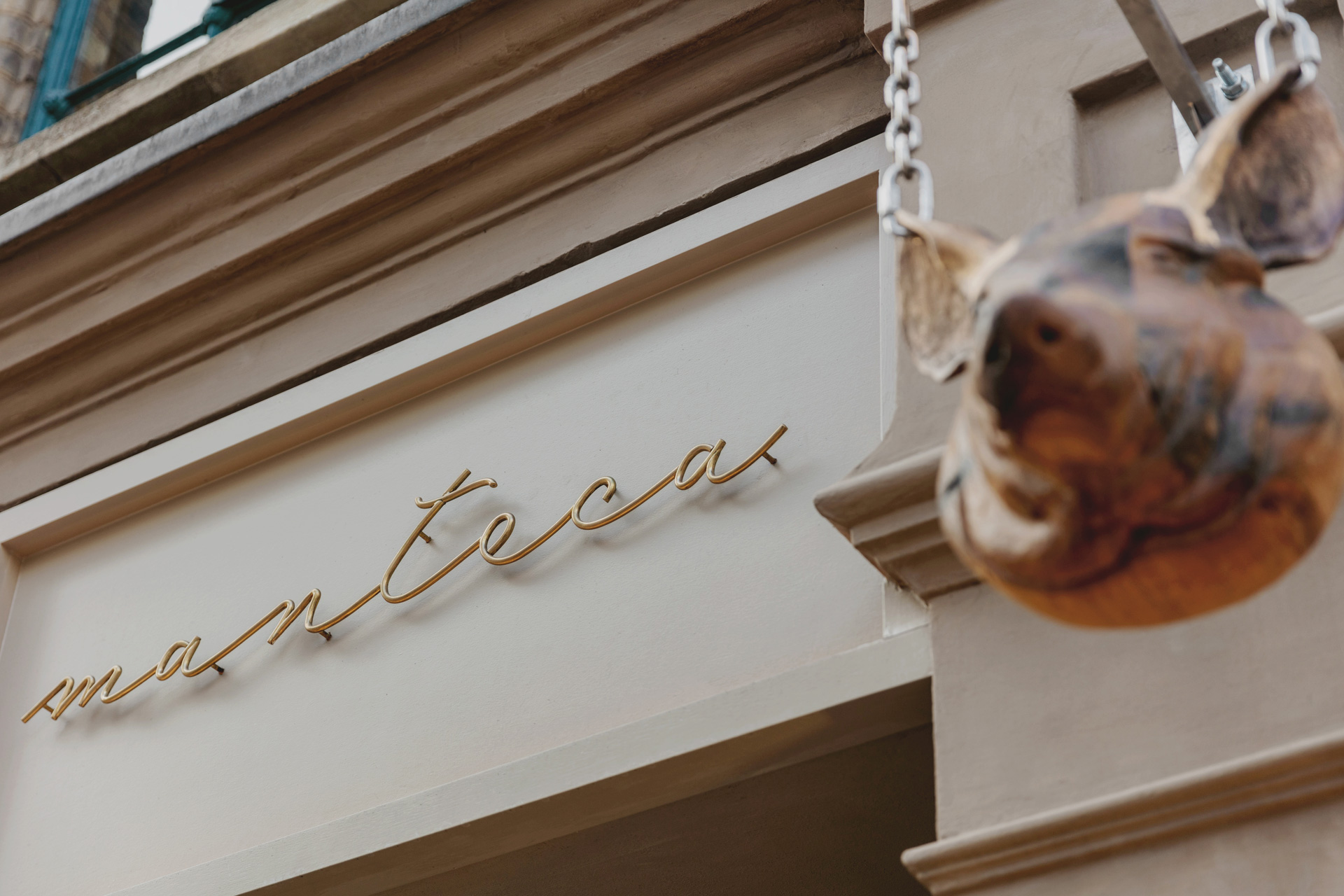 Exterior of Manteca restaurant