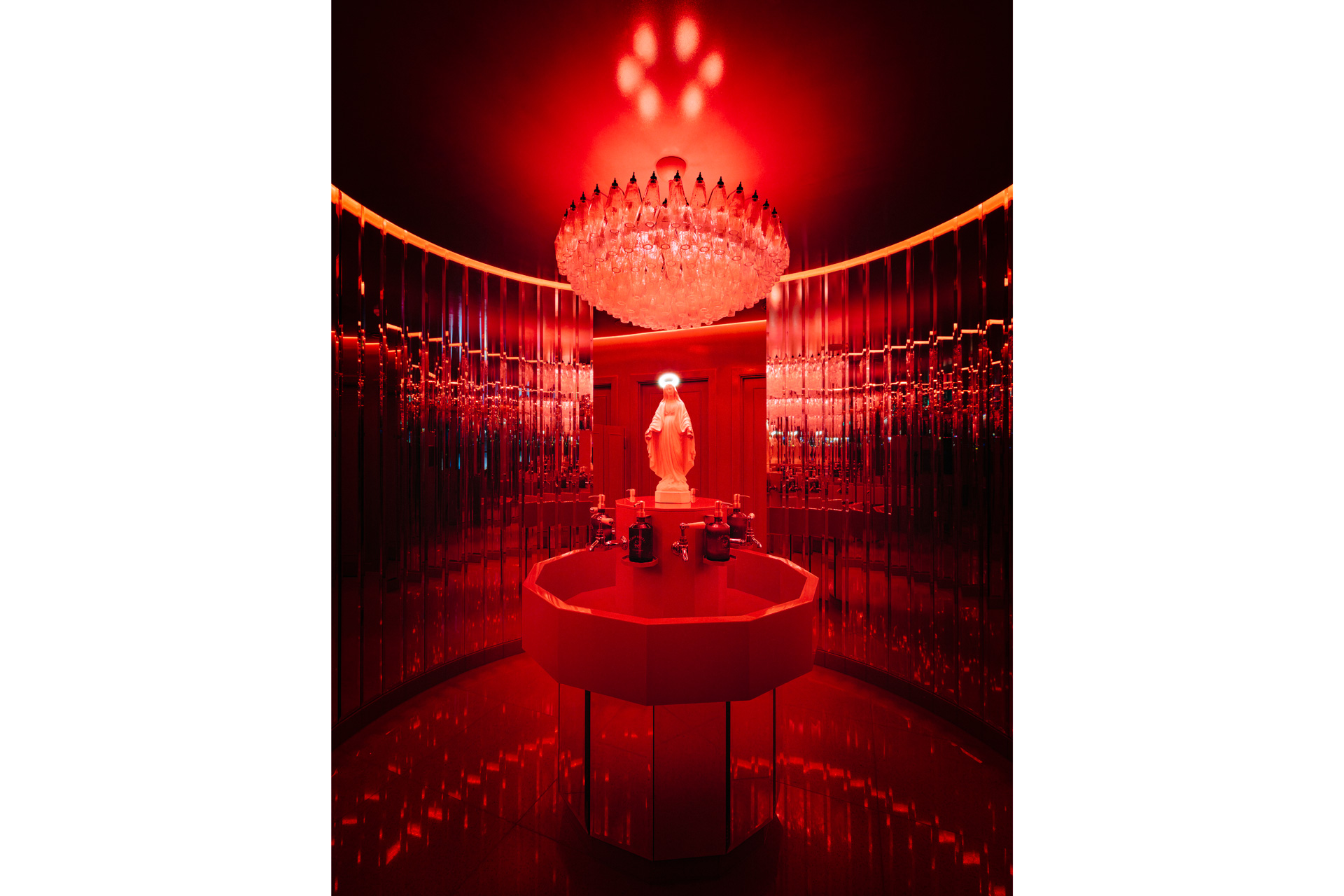 Bathroom at Carlotta restaurant in London