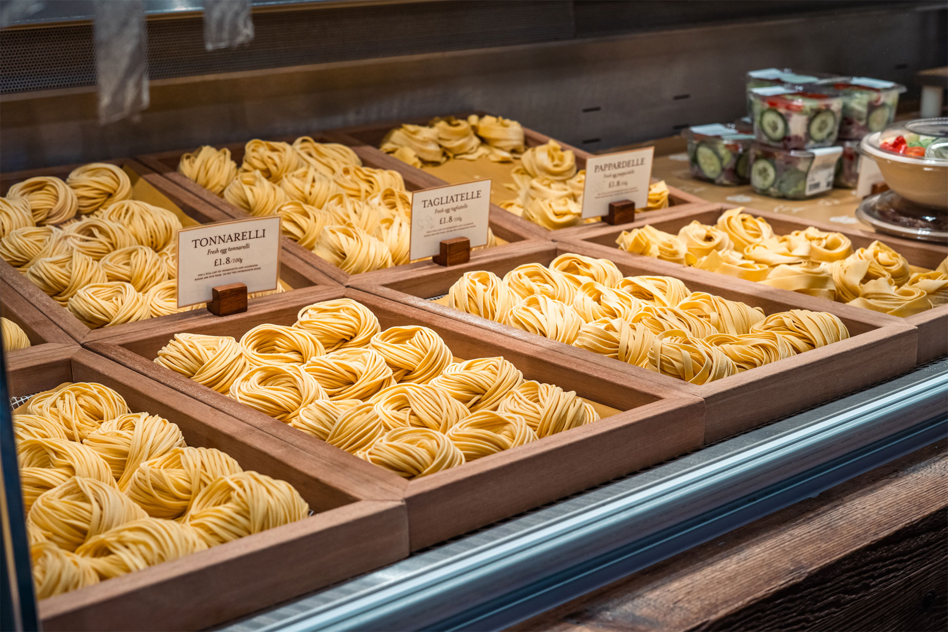 Fresh pasta at Eataly