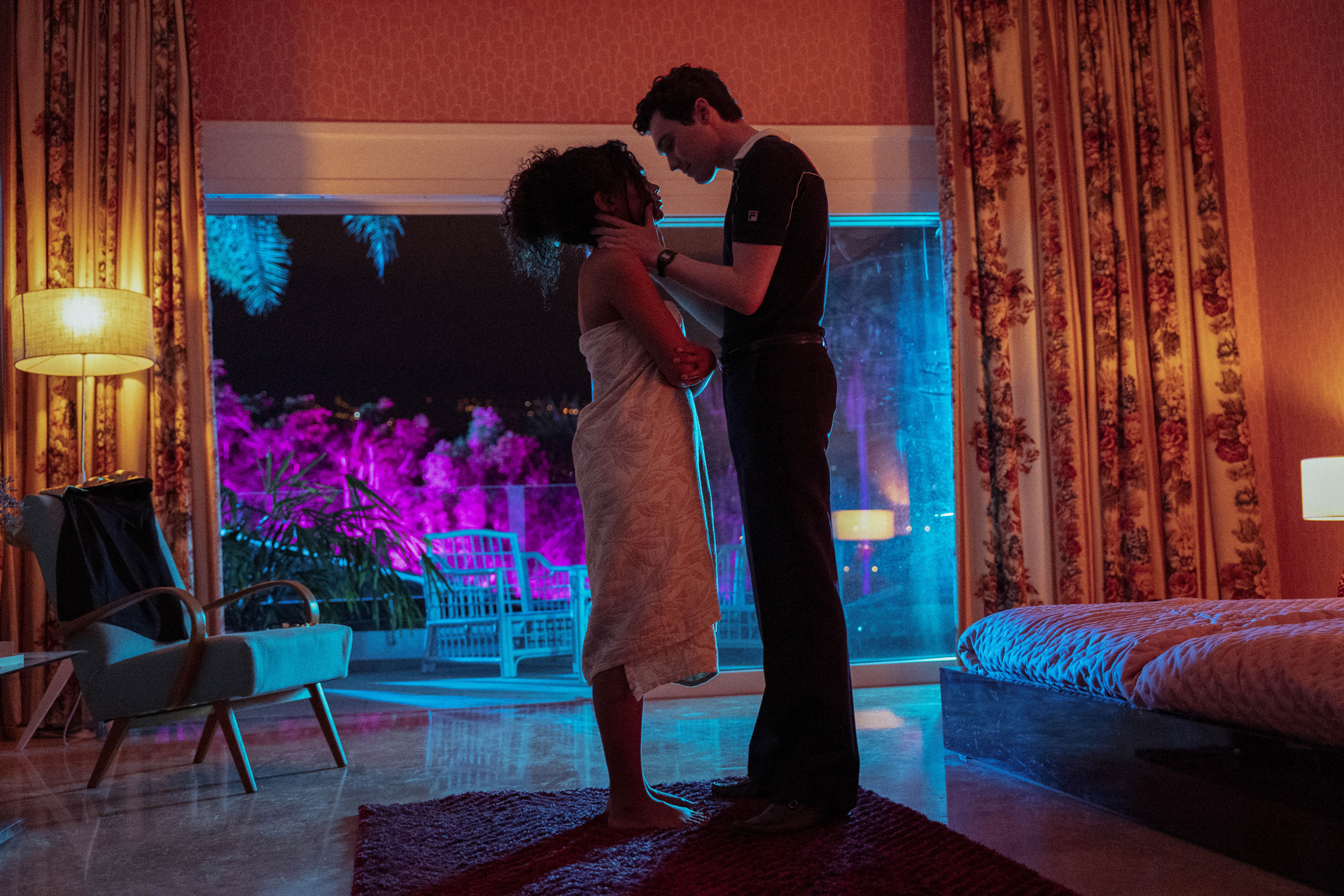 Tahirah Sharif and Jack Rowan in A Town Called Malice