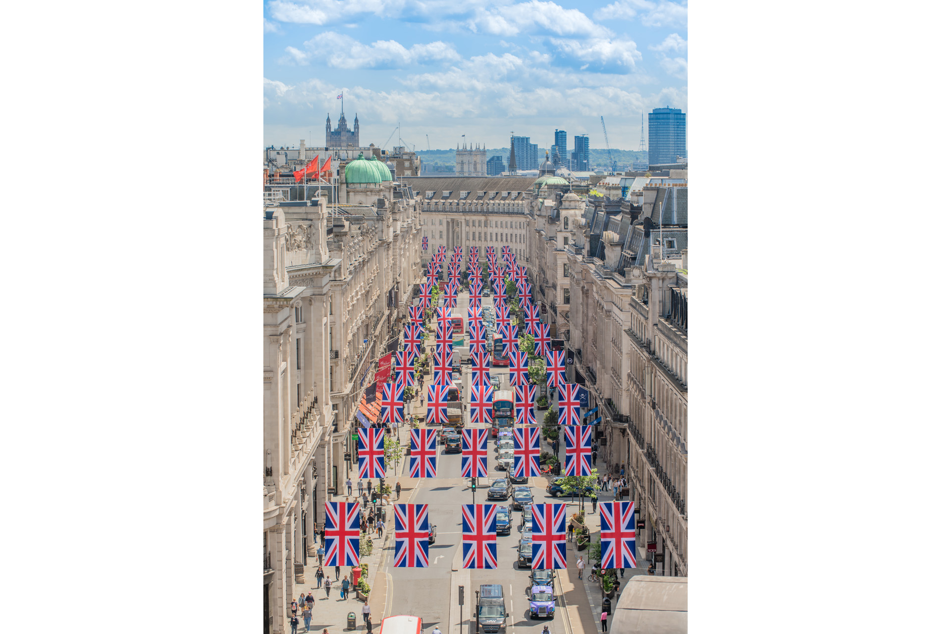 Union Jacks on Regent Street