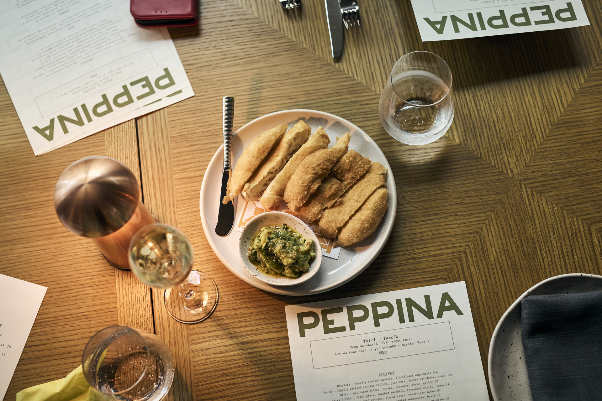 Food and menus at Peppina