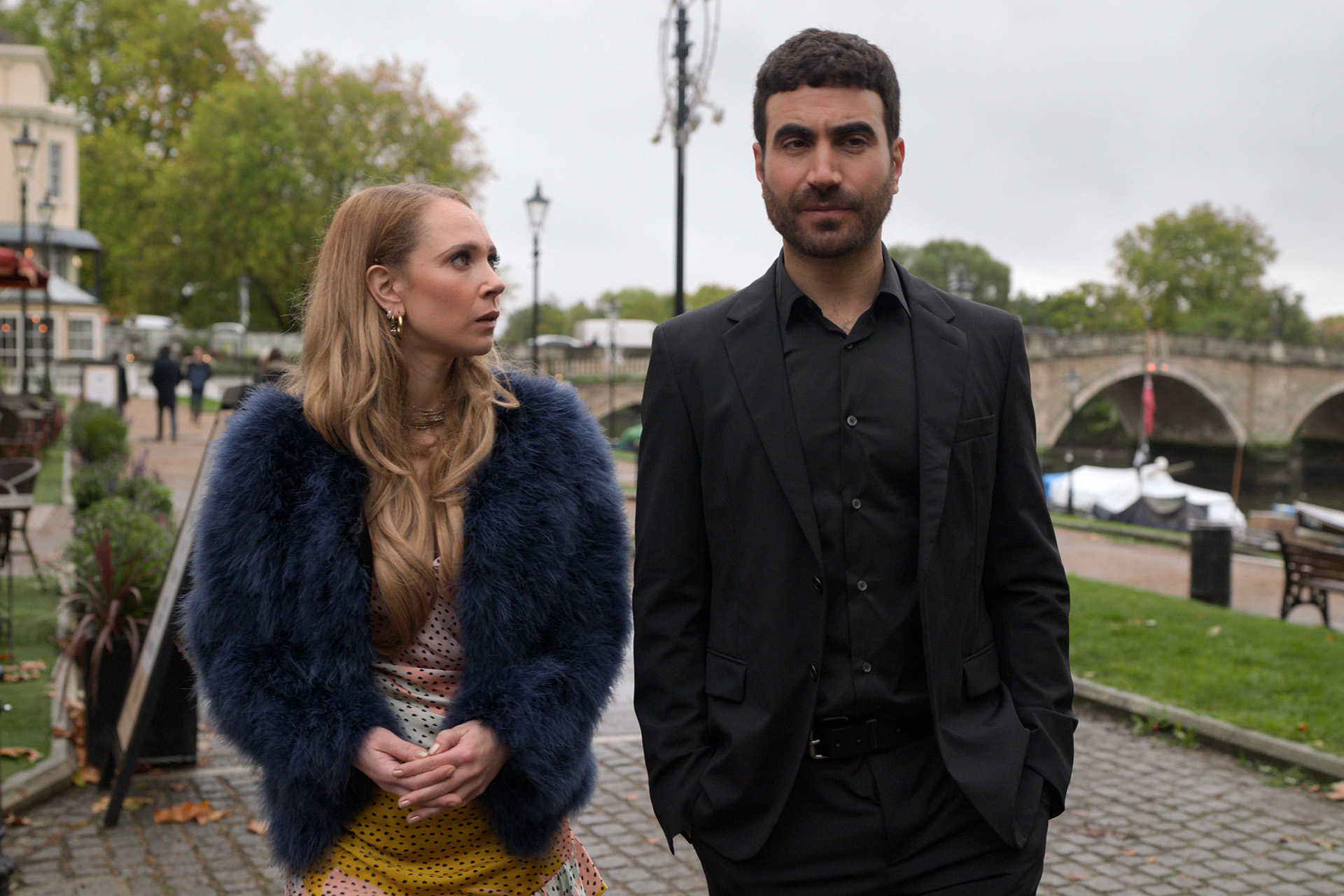 Juno Temple and Brett Goldstein in “Ted Lasso,” now streaming on Apple TV+.