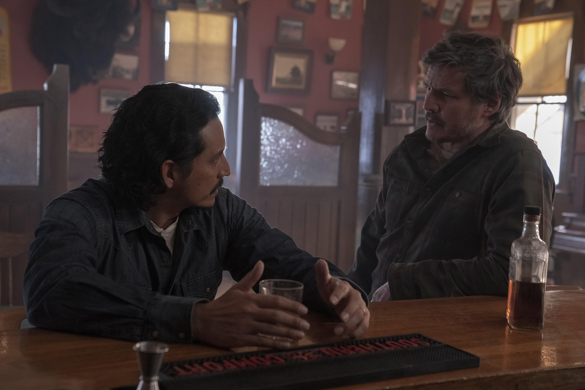 Gabriel Luna as Tommy and Pedro Pascal as Joel