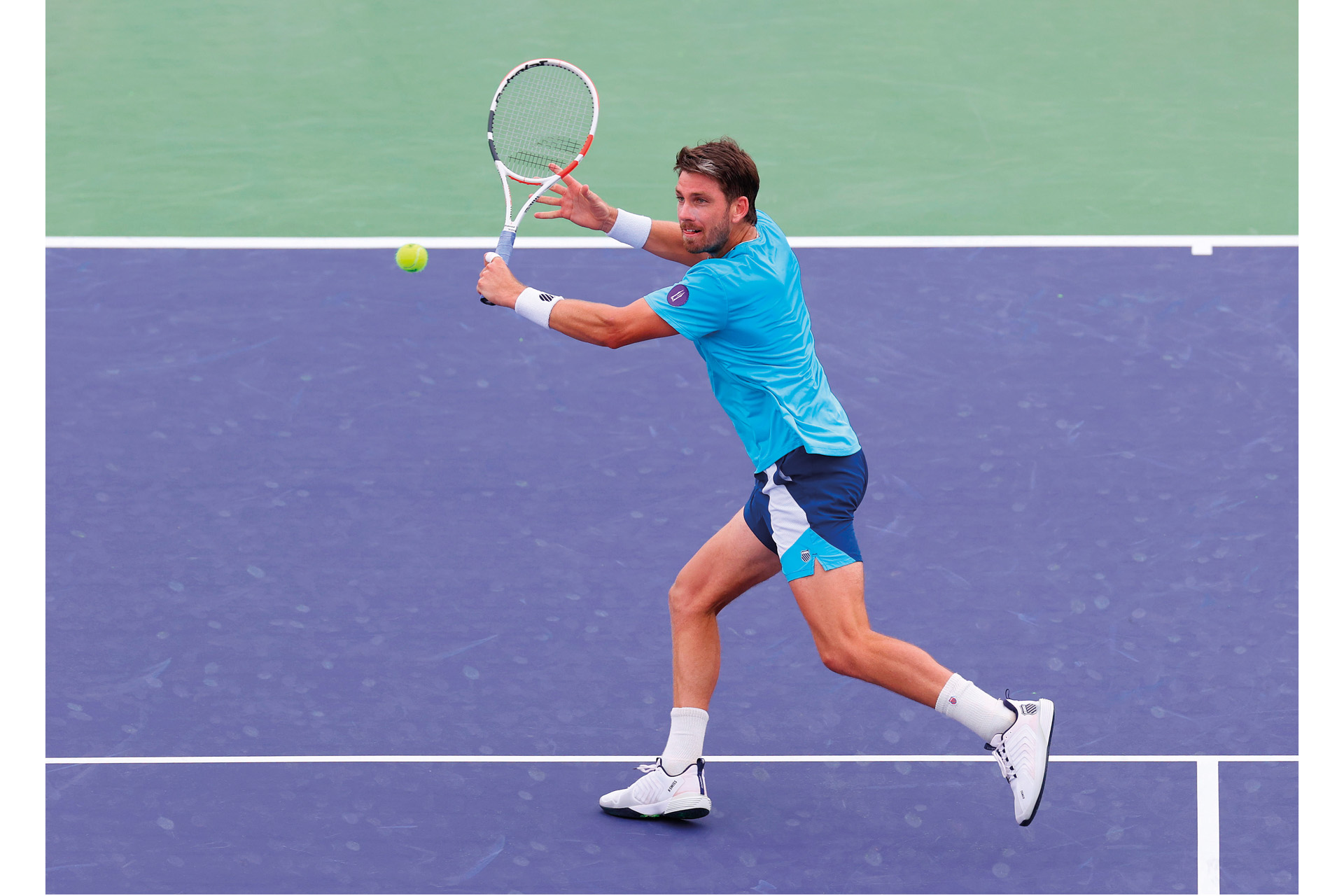 Cameron Norrie of GBR in action BNP Paribas Open, Tennis, Day 3, Indian Wells Tennis Garden, California, USA- 10 Mar 2023