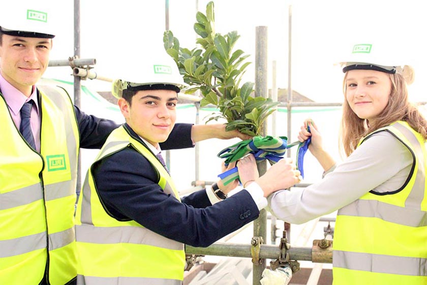 Topping-out Ceremony for New Sixth-Form Centre