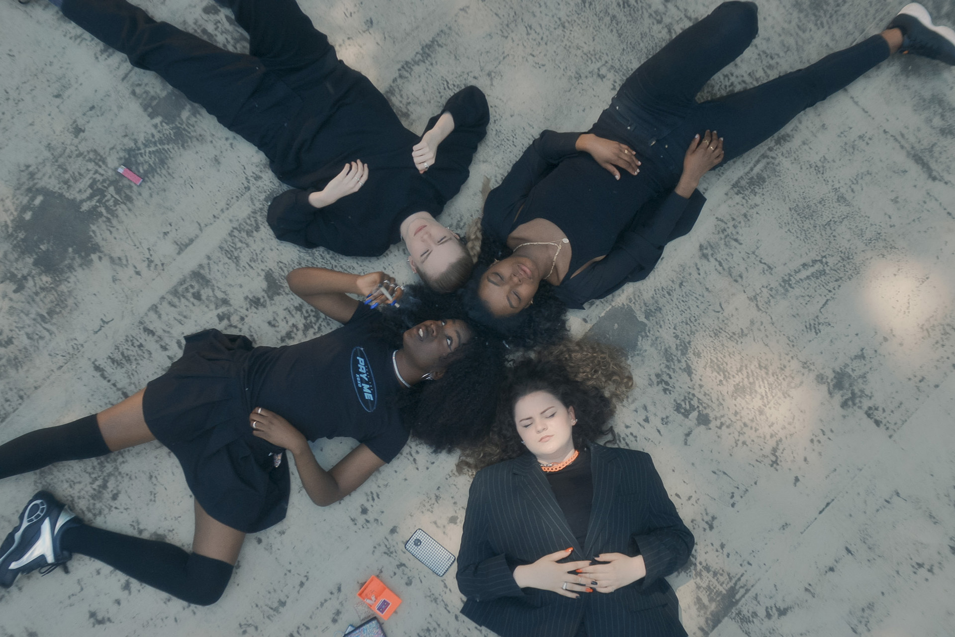 Isidorah Fairhurst as Nessi, Leah McNamara as Tara, Vivian Oparah as Stink & Yasmin Monet Prince as Ruth