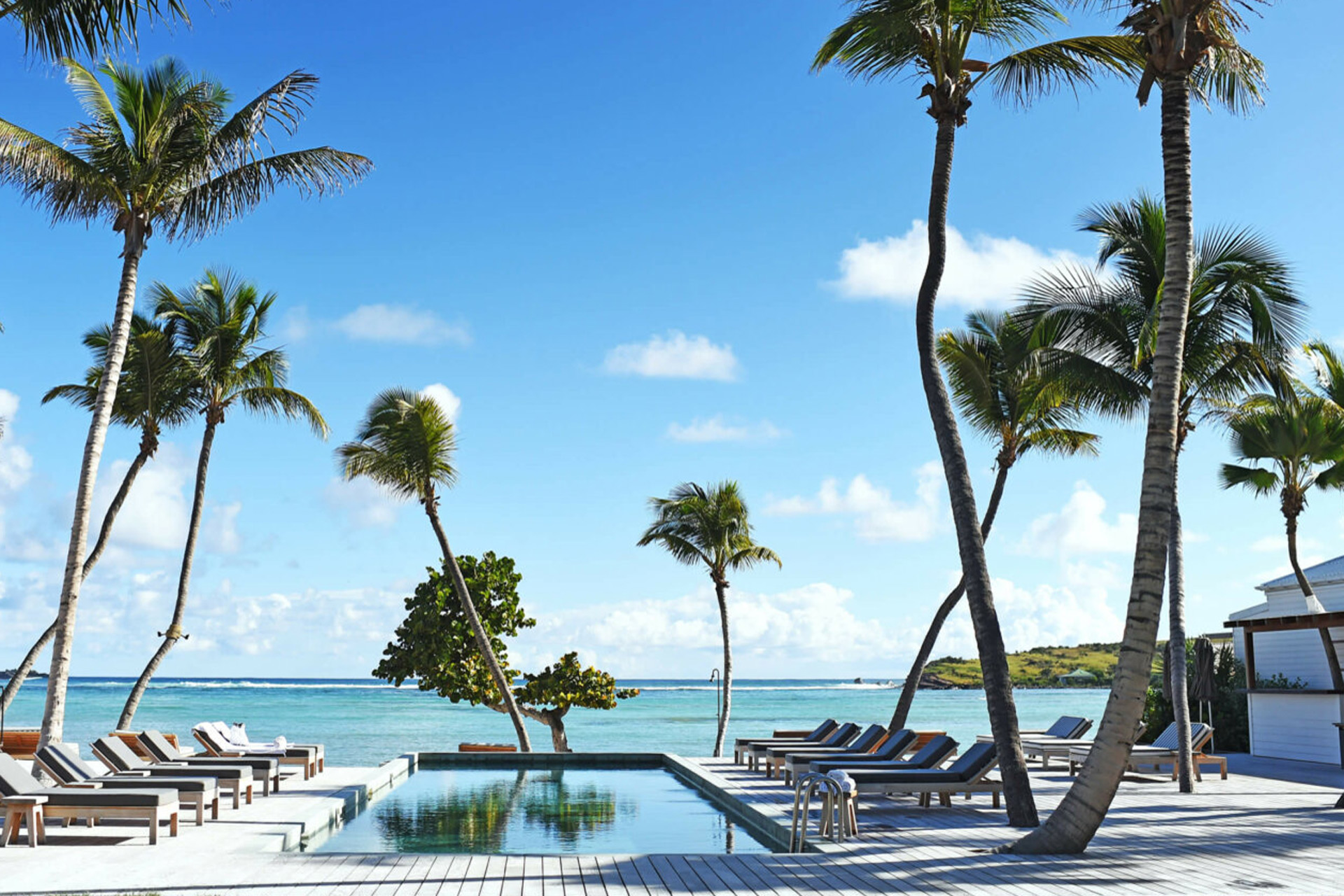 Outdoor pool at Le Sereno.