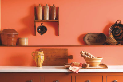 Valspar Paint Outré Orange kitchen paint colours