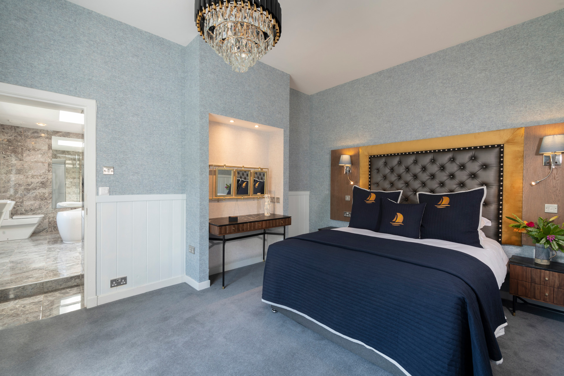 Master suite at The Duisdale House Hotel