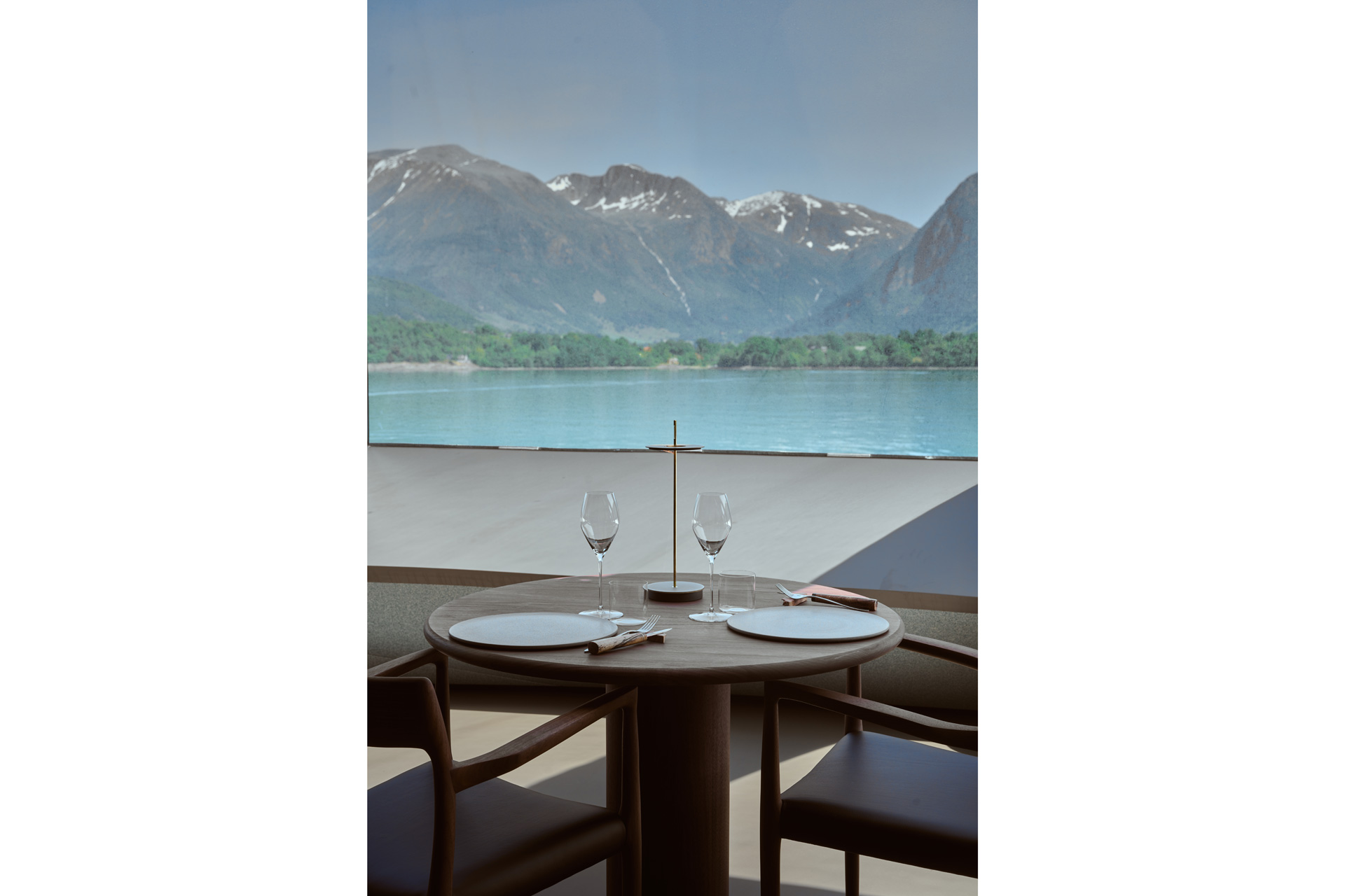 Table at Restaurant Iris in Norway