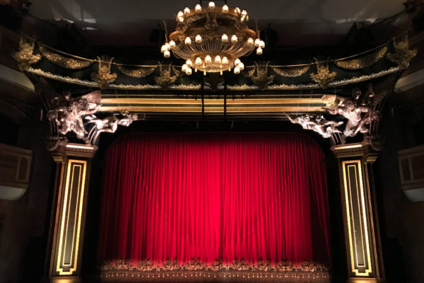 Red theatre curtain