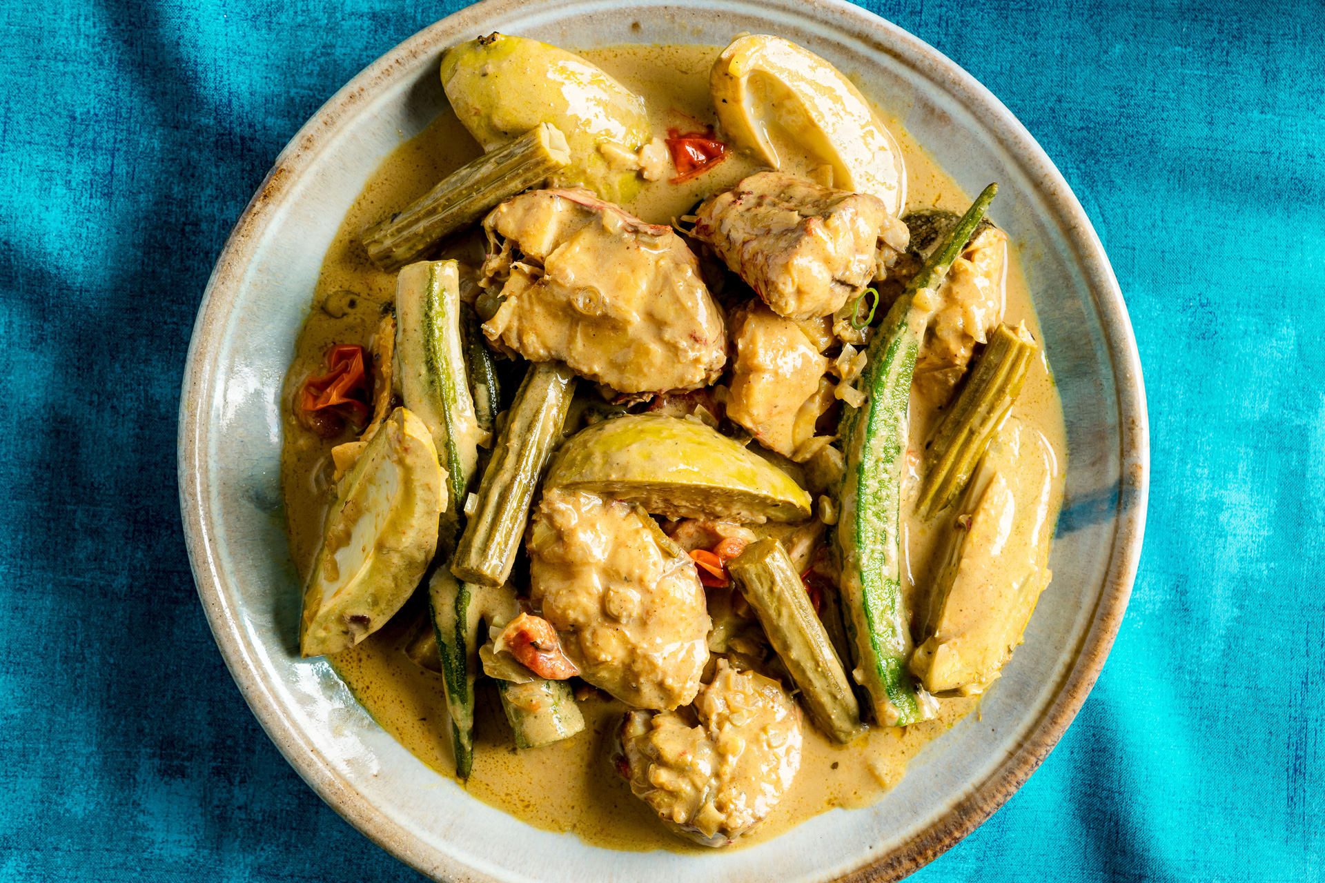 Fish and mango curry